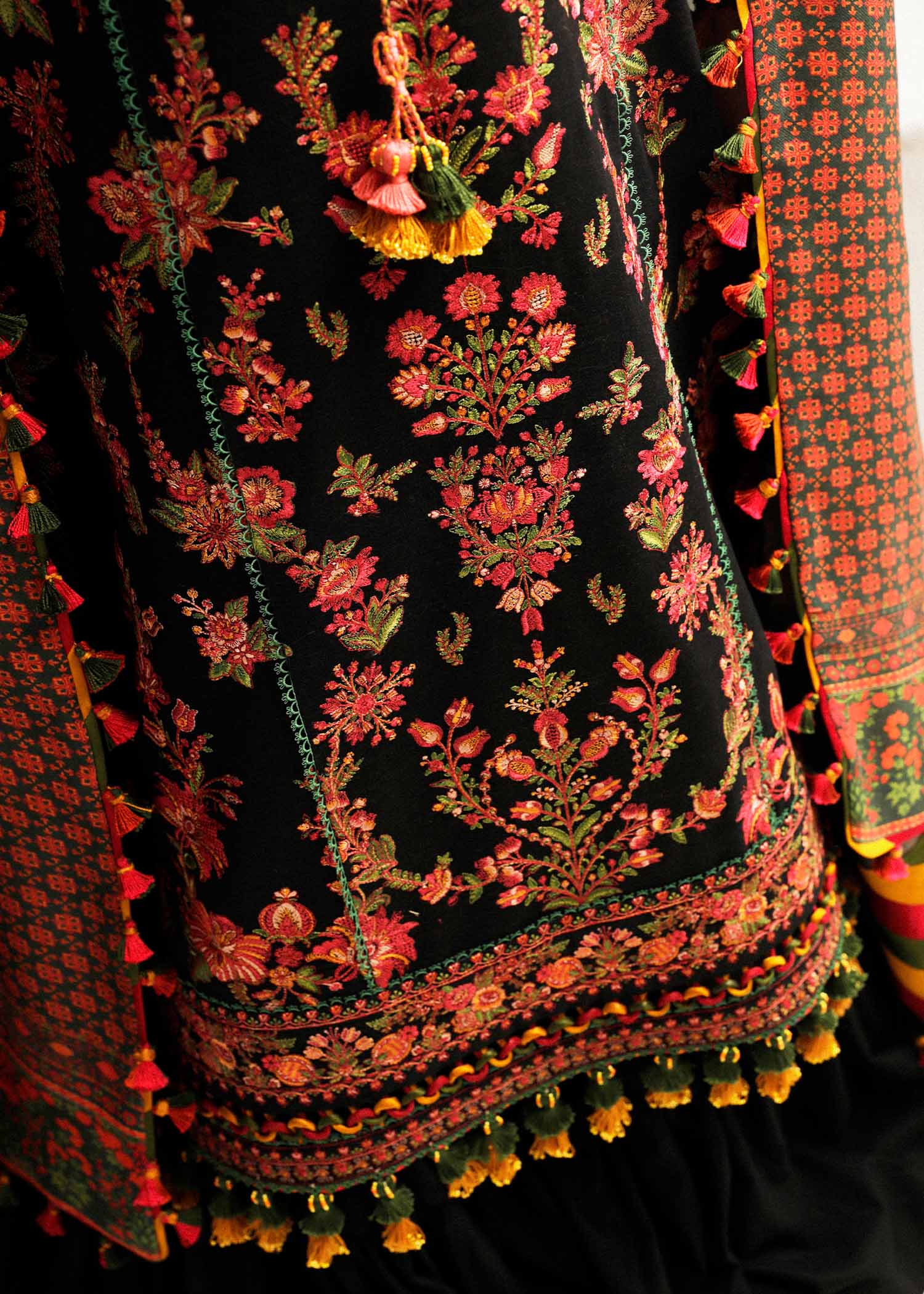 HUSSAIN REHAR - 3PC Dhanak EMBROIDERED SHIRT WITH Dhanak printed DUPATTA AND TROUSER-KSH5005