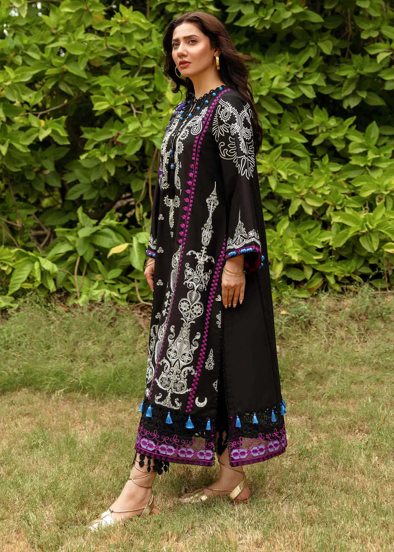 SIRAA BY SADAF - 3PC Dhanak EMBROIDERED -KSH5032