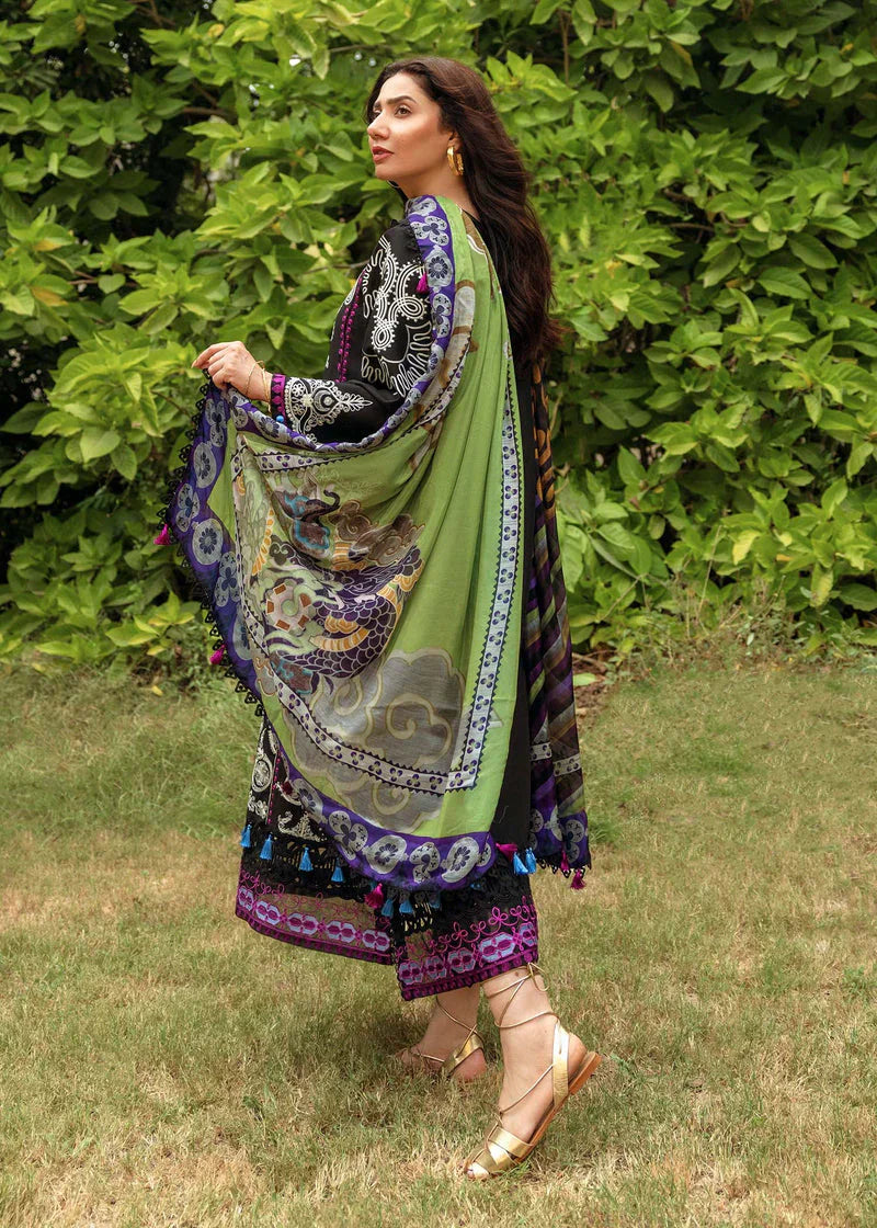 SIRAA BY SADAF - 3PC Dhanak EMBROIDERED -KSH5032