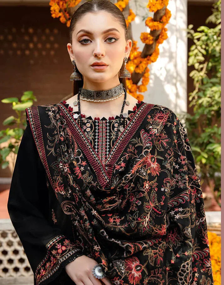 Asim Jofa - WOOL MAREENA 3PC EMBROIDERED -KSH5007