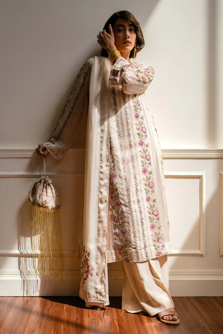 Zara Shahjahan - Wool Marina 3PC EMBROIDERED -KSH5004