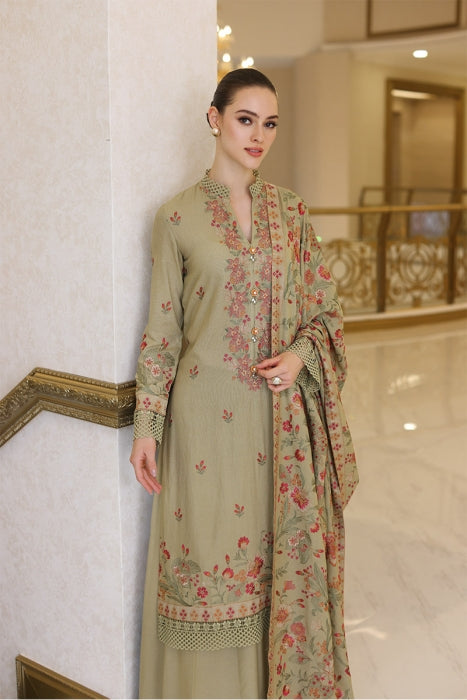 Bareeze Dhanak 3PC Embroidered With Dhanak Shawl -KSH563